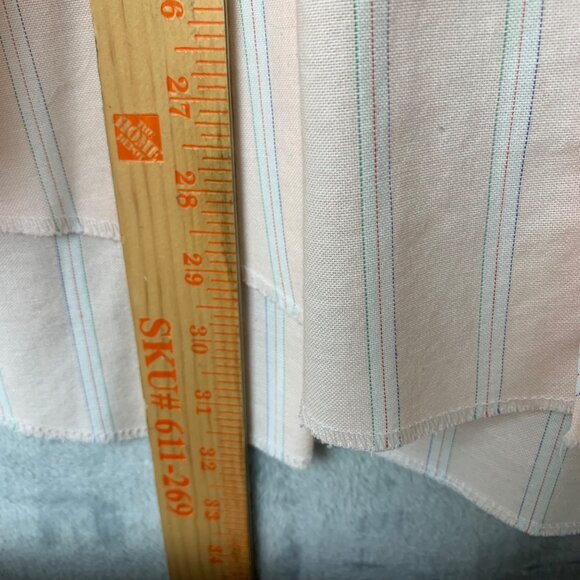 Rustler Mens Western Shirt X-Long Tails Size 16 32/33 pink Striped Snap - Picture 9 of 10